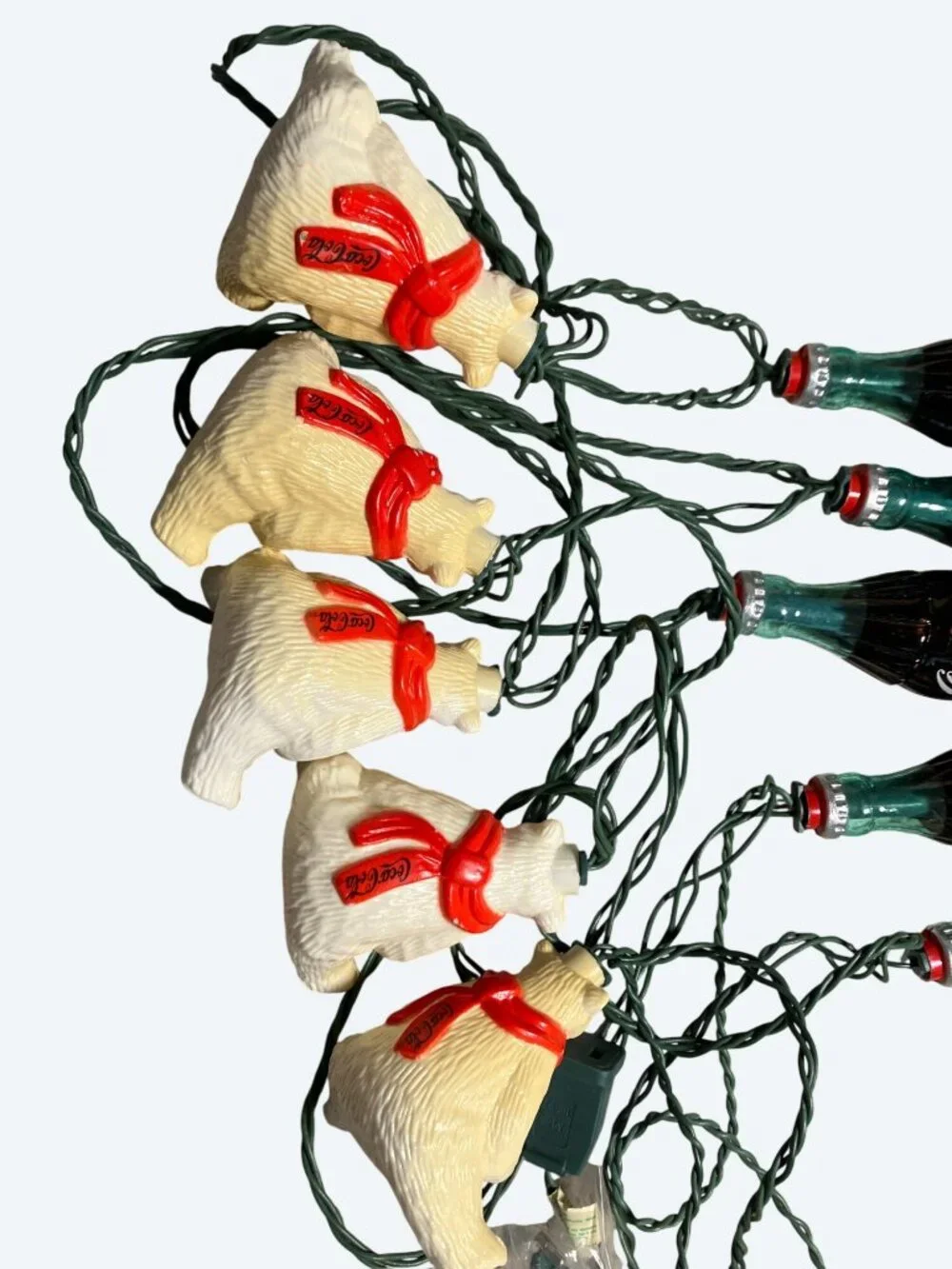 Coca-Cola Polar Bear and Bottle String Lights 10-Piece Set Party Décor